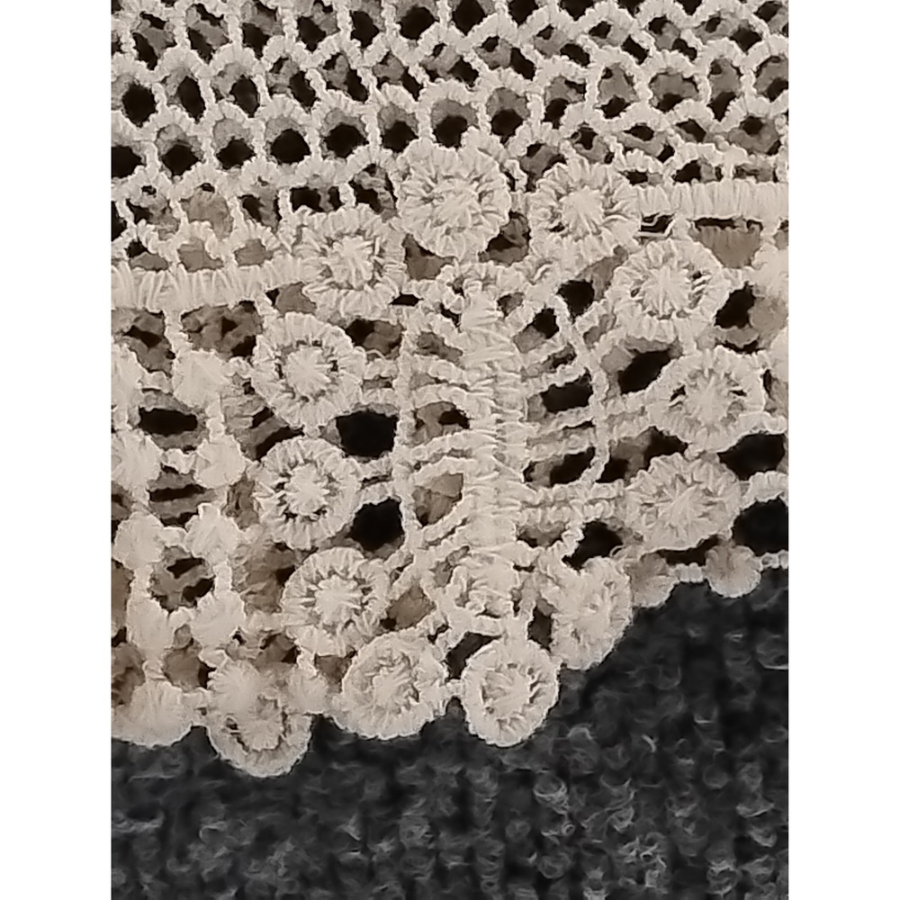 Democracy Boho Festival Blouse Medium Cotton Crochet Lace Minimalist Streetwear - Picture 5 of 7